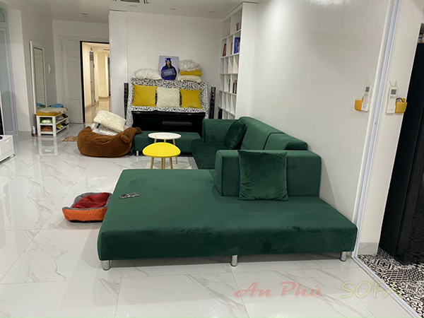bọc lại sofa nỉ