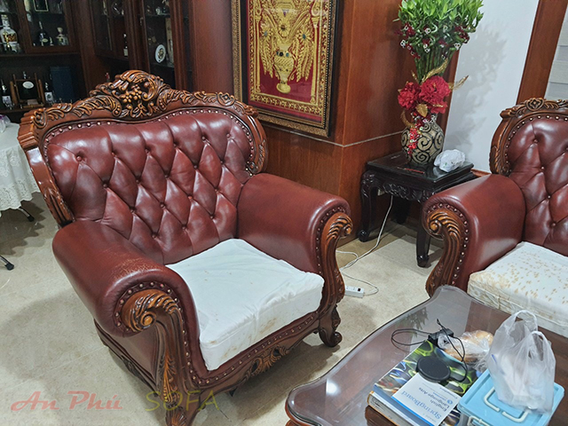 bọc nệm ghế sofa gỗ