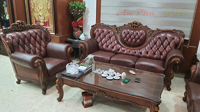 Bọc đệm ghế sofa gỗ 4