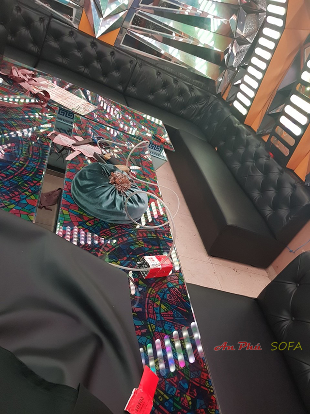 bọc ghế sofa phòng karaoke 2
