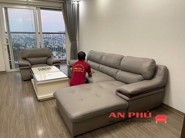 sau khi bọc lại ghế sofa