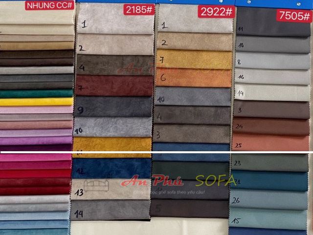 vải ghế sofa nỉ