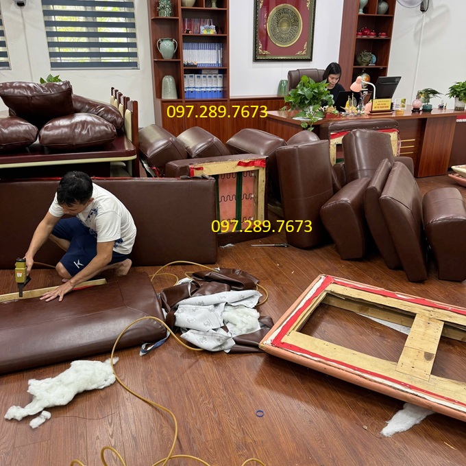 bọc lại ghế da Hà Nội